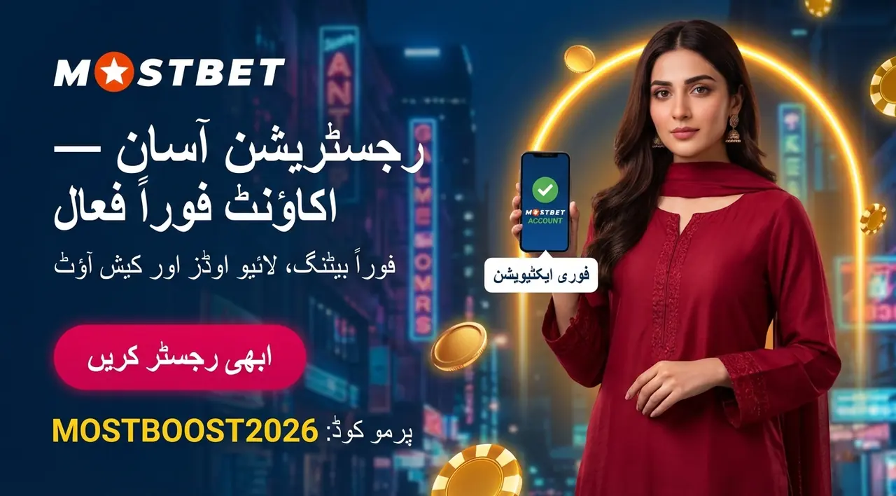 Registration and account access at Mostbet Pakistan
