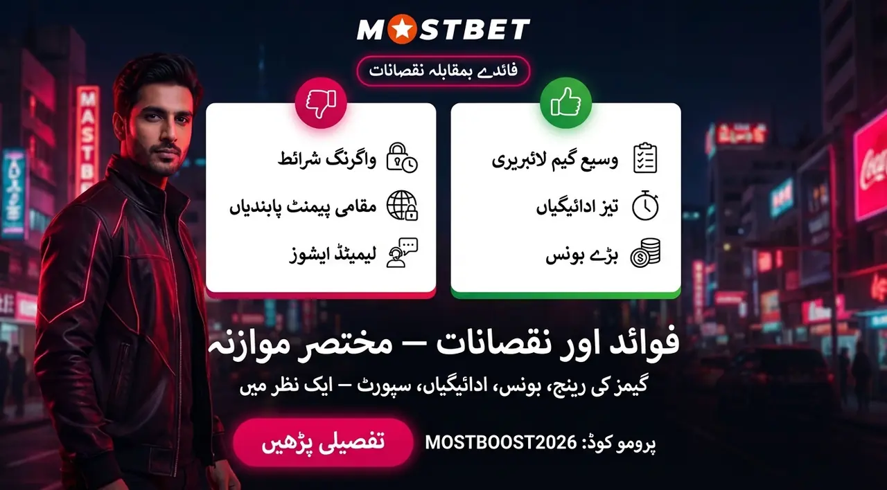 Mostbet pros and cons summary