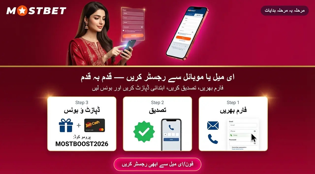 Step-by-step Mostbet account registration